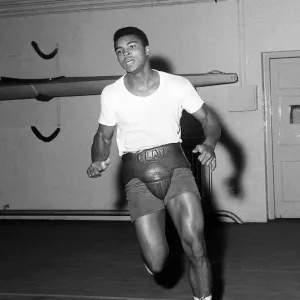 Muhammad Ali Training with Skipping Rope Print 1963
