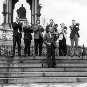 Jack Benny Outside Royal Albert Hall Print 1968 Jack Benny Outside Royal Albert Hall Print 1968