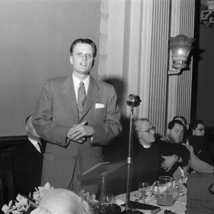 American evangelist Billy Graham hosts luncheon reception given for the clergy American evangelist Billy Graham hosts luncheon reception given for the clergy