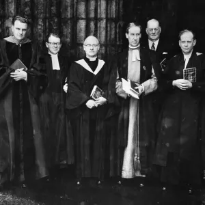 American evangelist Billy Graham pictured after a service at Glasgow Cathedral during American evangelist Billy Graham pictured after a service at Glasgow Cathedral during