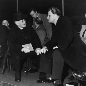 American evangelist Billy Graham visits Dagenham in Essex to give a speech during his American evangelist Billy Graham visits Dagenham in Essex to give a speech during his