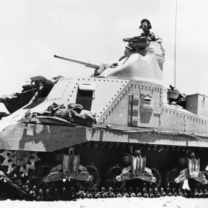 American General Lee Tank Print - El Alamein 1942 American General Lee Tank Print - El Alamein 1942