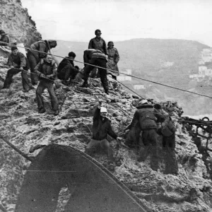 The American landing craft 349 conveying German prisoners from the Anzio bridgehead to