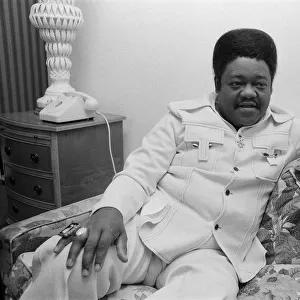 American pianist Fats Domino in London to play at the New Victoria Theatre