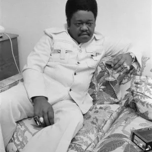 American pianist Fats Domino in London to play at the New Victoria Theatre American pianist Fats Domino in London to play at the New Victoria Theatre