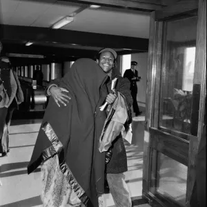 Print of Prince Leaving Britain with a Blanket Print of Prince Leaving Britain with a Blanket