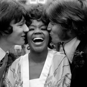 American Pop singer P.P. Arnold Print, October 1968 Wedding Day Photo