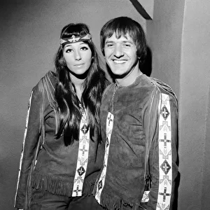 American pop singers Sonny and Cher. London, 22nd August 1966