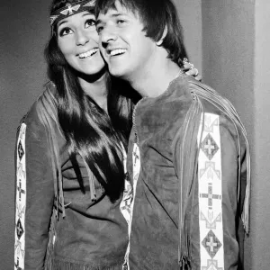 American pop singers Sonny and Cher. London, 22nd August 1966 American pop singers Sonny and Cher. London, 22nd August 1966