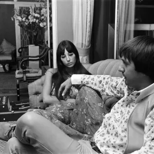 American pop singers Sonny and Cher, pictured in the Royal Suite of the Royal Garden American pop singers Sonny and Cher, pictured in the Royal Suite of the Royal Garden