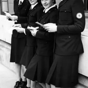 American Red Cross nurses in England. July 1941