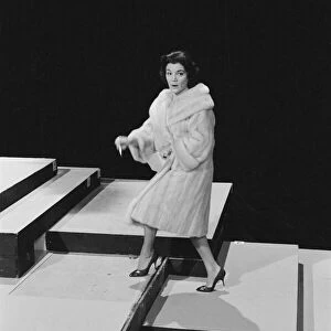 American singer Connie Francis pictured during rehearsals at the ATV television studios