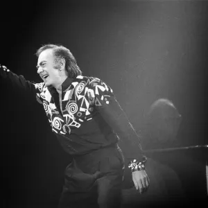 American singer Neil Diamond in concert at the NEC Arena, Birmingham. 8th November 1989 American singer Neil Diamond in concert at the NEC Arena, Birmingham. 8th November 1989