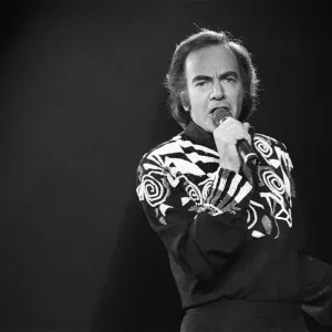 American singer Neil Diamond in concert at the NEC Arena, Birmingham. 8th November 1989 American singer Neil Diamond in concert at the NEC Arena, Birmingham. 8th November 1989