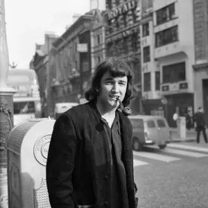 American singer P. J. Proby pictured outside the law courts after his visit to the high
