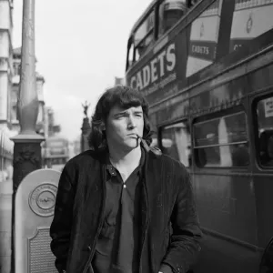 American singer P. J. Proby pictured outside the law courts after his visit to the high
