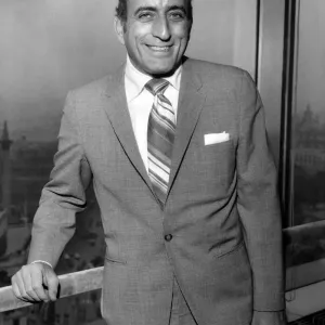 Tony Bennett at New Zealand House, London Print, April 1969