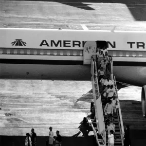 American Trans Air Boeing 767 at Newcastle, Print