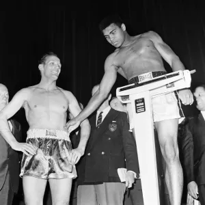 Muhammad Ali at Odeon Cinema, Leicester Square, 1966 Print