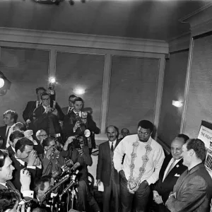 Muhammad Ali and Henry Cooper at 1966 Press Conference Print