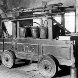 Ancient Fire Engine Newsham Ragg. August 1934 Ancient Fire Engine Newsham Ragg. August 1934