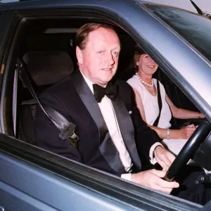 Andrew Parker Bowles and wife at Camilla's 50th birthday party Print