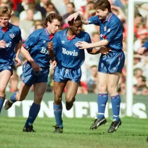 Andy Barlow, Mike Milligan, Earl Barrett and Dennis Erwin. FA Cup Andy Barlow, Mike Milligan, Earl Barrett and Dennis Erwin. FA Cup