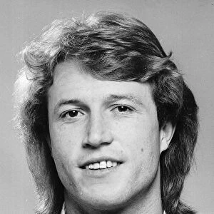 Andy Gibb the youngest member of the Bee Gees pop group