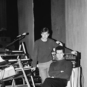 Andy McCluskey and Paul Humphreys (on keyboards) of the band Orchesteral Manouevers In