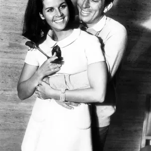 Andy Williams and Claudine Longet Print May 1968 Andy Williams and Claudine Longet Print May 1968