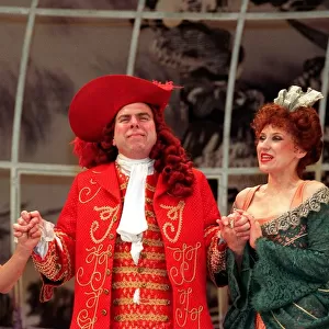 ANITA DOBSON WITH TIMOTHY SPALL AND JENNY DUVISTKI IN A SCENE FROM THE PLAY - LE