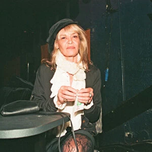 Anita Pallenberg at the launch of The Rolling Stones video "Circus"