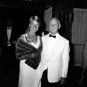 Ann Haydon Jones and husband at Wimbledon celebration, Print Ann Haydon Jones and husband at Wimbledon celebration, Print