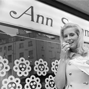 Ann Summers, the shop secretary at the opening of the sex supermarket named after her
