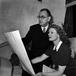 Anna Neagle and husband Herbert Wilcox. January 1948 O11114-003