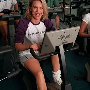 Anna Walker TV Presenter Stars of TV and sport turned out for a charity keep fit to help