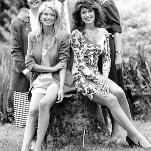 Anne Diamond ist Fernsehmoderatorin mit Anneka Rice, Nick Owen und Claire Oberman sowie Rosemary Ford Anne Diamond ist Fernsehmoderatorin mit Anneka Rice, Nick Owen und Claire Oberman sowie Rosemary Ford
