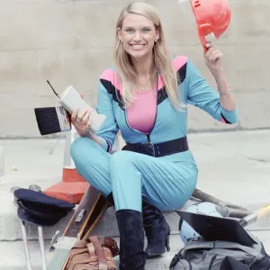 Anneka Rice TV Presenter promoting her new series Challenge. 30th August 1989