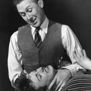 Anton Quinn und Barbara Jefford üben die Produktion von Othello am 16. März 1954 Anton Quinn und Barbara Jefford üben die Produktion von Othello am 16. März 1954