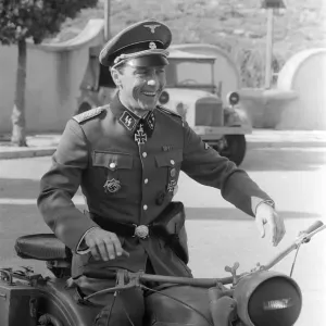 Anthony Valentine on Set of Escape to Athena Print 1978 Anthony Valentine on Set of Escape to Athena Print 1978