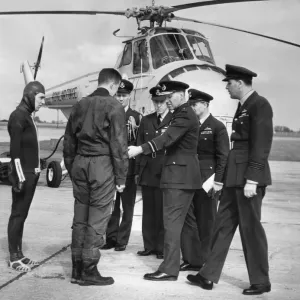 AOCs visit to Leconfield. Air Vice Marshal R B Thomson (centre) AOCs visit to Leconfield. Air Vice Marshal R B Thomson (centre)