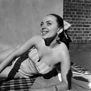 Print of April Olrich on the roof of her Chelsea flat