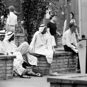 Arab community in South Kensington, London. 28th June 1976 Arab community in South Kensington, London. 28th June 1976