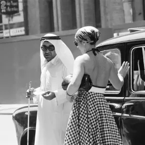 1976 Print: Arab Man on Gloucester Road, South Kensington
