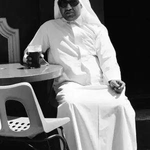 Arab Man at Stanhope Public House Print, June 1976