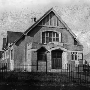 Print of The Archer Road Baptist Church in Ely, Cardiff Print of The Archer Road Baptist Church in Ely, Cardiff