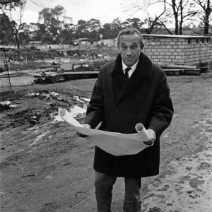 Architect John Madin at the site of the new BBC headquarters in Pebble Mill Lane Architect John Madin at the site of the new BBC headquarters in Pebble Mill Lane
