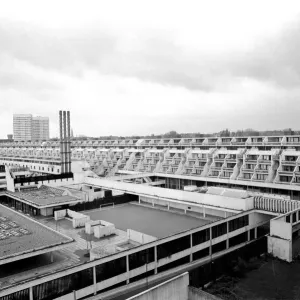 Architecture: Housing Estate. A council housing estate designed Architecture: Housing Estate. A council housing estate designed