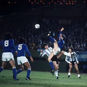 Argentina v Italy World Cup 1978 football Bettega Italy, high kick