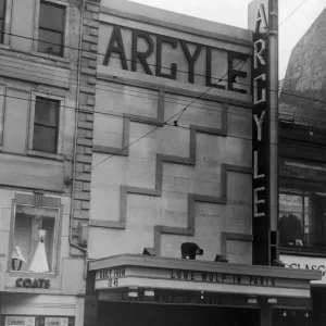 Argyle Picture House, 55 Argyle Street, Glasgow, Scotland, 21st November 1938 Argyle Picture House, 55 Argyle Street, Glasgow, Scotland, 21st November 1938